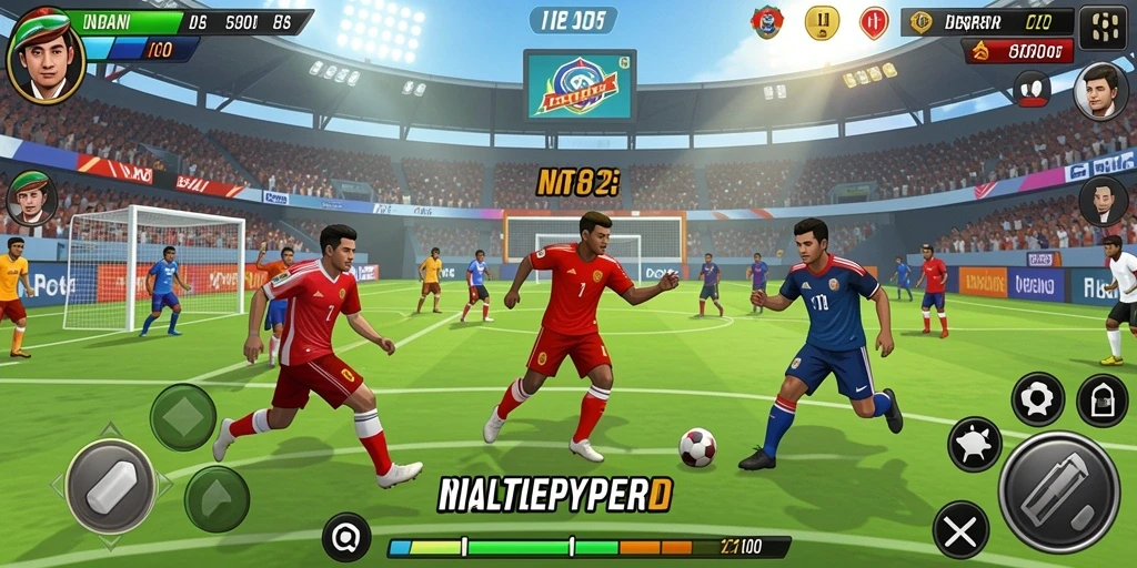 Menu permainan yang mudah dinavigasi.